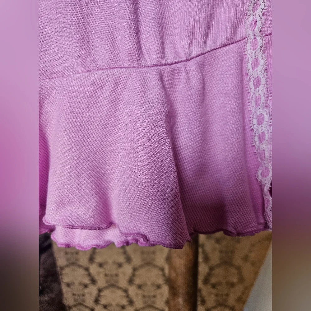 Down From Under Sweet Dreams Flyaway Top Purple/Pink - Picture 14 of 16